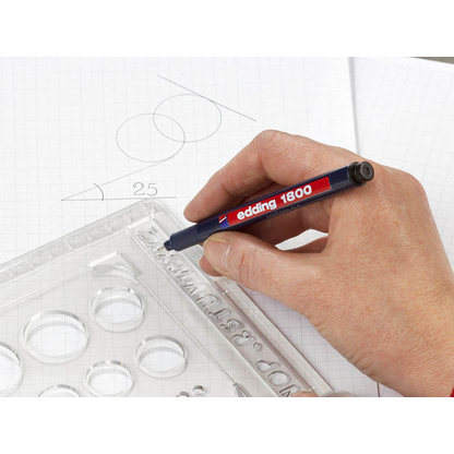 Artikelbild 2 für edding 1800 profipen Fineliner rot 0,25 mm, 1 St., Artikelnummer 603403