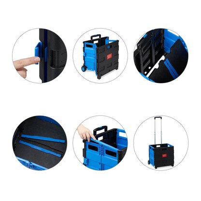 Artikelbild 7 für relaxdays Einkaufstrolley Kunststoff schwarz 46,0 x 37,0 x 39,0 cm, Artikelnummer 361974