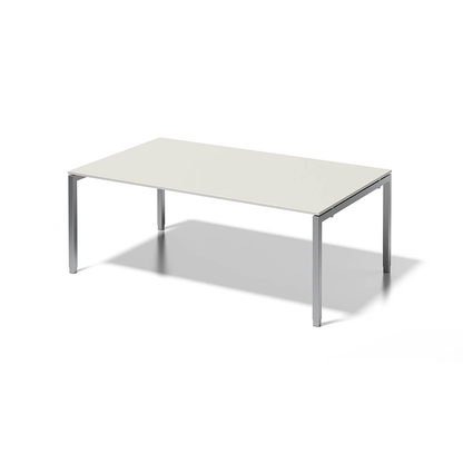 Artikelbild für BISLEY Konferenztisch Cito grauweiß, silber rechteckig, 4-Fuß-Gestell silber, 200,0 x 120,0 x 65,0 - 85,0 cm, Artikelnummer 257459