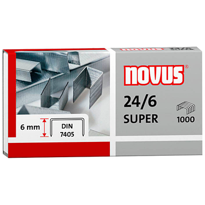 Artikelbild 2 für novus Heftklammern SUPER 24/6, 10.000 St., Artikelnummer 397281