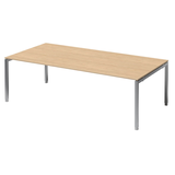Artikelbild 1 für BISLEY Konferenztisch Cito ahorn, silber rechteckig, 4-Fuß-Gestell silber, 240,0 x 120,0 x 65,0 - 85,0 cm, Artikelnummer 257511
