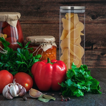 Artikelbild 4 für relaxdays Vorratsdosen 28,0 cm hoch transparent 1,8 l, 3 St., Artikelnummer 401007