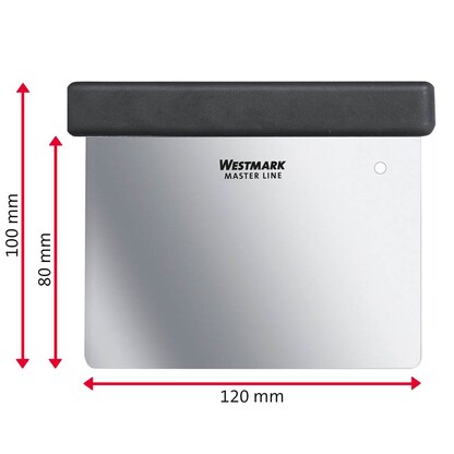 Artikelbild 3 für WESTMARK Teigschaber Master Line schwarz, silber 13,0 cm, Artikelnummer 711103