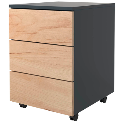 Artikelbild 8 für VCM my office Dalosa Rollcontainer anthrazit, eiche 3 Auszüge 39,0 x 45,0 x 55,0 cm, Artikelnummer 911187