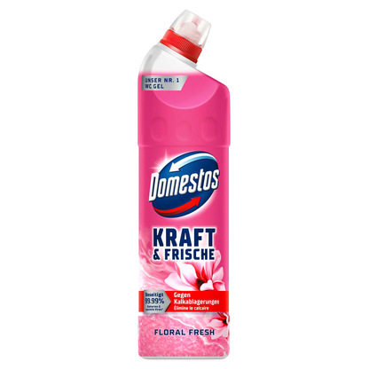 Artikelbild für Domestos KRAFT & FRISCHE GEL WC-Reiniger FLORAL FRESH, 0,75 l, Artikelnummer 483129