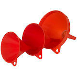 Artikelbild 1 für hünersdorff Trichter HD-PE Set 3-teilig rot, Artikelnummer 678207