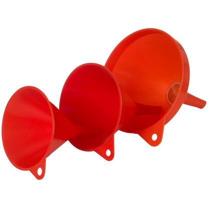 Artikelbild für hünersdorff Trichter HD-PE Set 3-teilig rot, Artikelnummer 678207