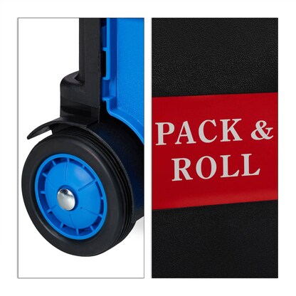 Artikelbild 9 für relaxdays Einkaufstrolley Kunststoff schwarz 46,0 x 37,0 x 39,0 cm, Artikelnummer 361974