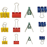 Artikelbild 1 für WESTCOTT Foldbackklammern farbsortiert, 12 St., Artikelnummer 363214