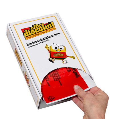 Artikelbild 5 für office discount Lieferscheintaschen Kunststoff DIN lang 250 St., Artikelnummer 624726