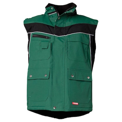 Artikelbild für PLANAM® unisex Winterweste PLALINE grün, schwarz Größe 3XL, Artikelnummer 737092