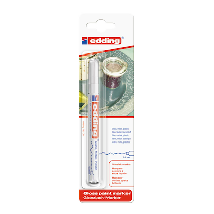 Artikelbild 2 für edding 780 Lackmarker weiß 0,8 mm, 1 St., Artikelnummer 120980