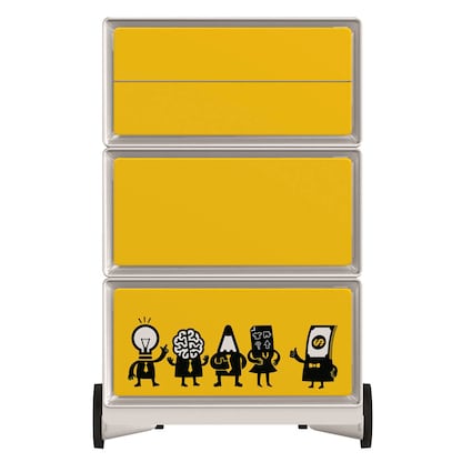 Artikelbild 3 für PAPERFLOW easyBox Business Rollcontainer weiß, bunt 62263 4 Auszüge 39,0 x 43,6 x 64,2 cm, Artikelnummer 215507