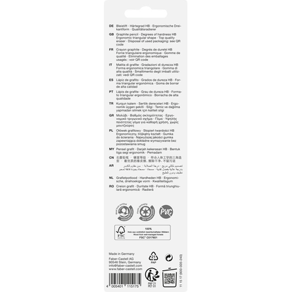 Artikelbild 2 für FABER-CASTELL Dino Bleistift-Set HB blau, 1 Set, Artikelnummer 589404