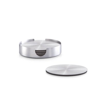 Artikelbild für Zeller Untersetzer silber, schwarz Ø 10,0 cm 7-tlg., 7 St., Artikelnummer 396164