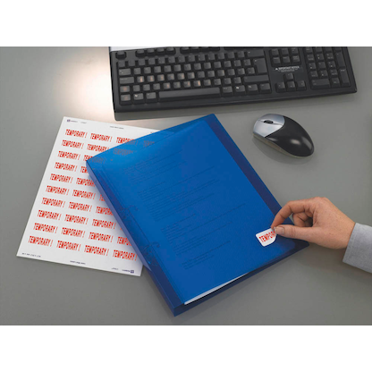 Artikelbild 3 für AVERY Zweckform Etiketten L7658-25 weiß 25,4 x 10,0 mm, 25 Blatt, Artikelnummer 574335