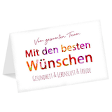 Artikelbild 1 für LUMA Geburtstagskarte Vom gesamten Team LU2471 DIN B6, 1 St., Artikelnummer 766392