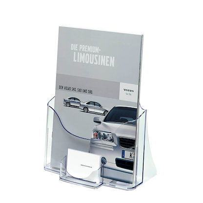 Artikelbild 2 für SIGEL Tischprospekthalter transparent DIN A4 24,0 x 11,5 x 29,0 cm, 1 St., Artikelnummer 860965