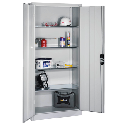 Artikelbild für CP Stahlschrank 8920-052 S10202 lichtgrau 4 Fachböden 93,0 x 40,0 x 195,0 cm, aufgebaut, 1 St., Artikelnummer 150829