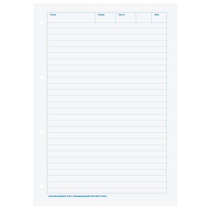 Artikelbild 3 für BRUNNEN Arbeitsblock Kieserblock gelocht DIN A4 liniert Lineatur 17C, 1 Block, Artikelnummer 121645