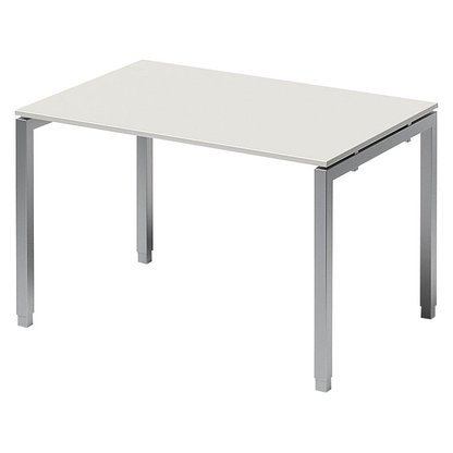 Artikelbild für BISLEY Cito höhenverstellbarer Schreibtisch grauweiß, silber rechteckig, 4-Fuß-Gestell silber 120,0 x 80,0 cm, Artikelnummer 257067
