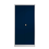 Artikelbild 1 für mauser Stahlschrank entero BF5 - 7035/5003 lichtgrau, saphirblau 4 Fachböden 95,0 x 50,0 x 195,0 cm, aufgebaut, 1 St., Artikelnummer 258537