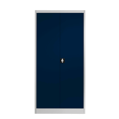 Artikelbild für mauser Stahlschrank entero BF5 - 7035/5003 lichtgrau, saphirblau 4 Fachböden 95,0 x 50,0 x 195,0 cm, aufgebaut, 1 St., Artikelnummer 258537