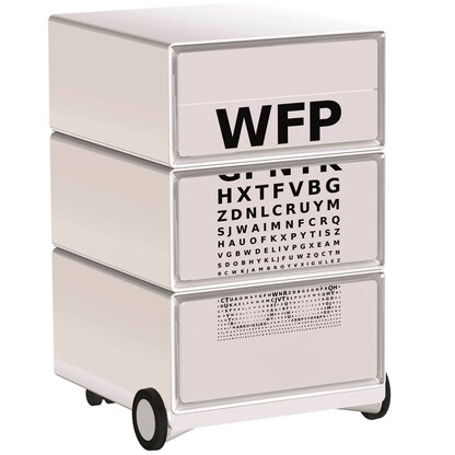 Artikelbild für PAPERFLOW easyBox Business Rollcontainer weiß, bunt 61233 4 Auszüge 39,0 x 43,6 x 64,2 cm, Artikelnummer 215529