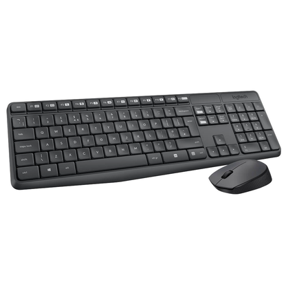Artikelbild 2 für Logitech MK235 Tastatur-Maus-Set kabellos schwarz, Artikelnummer 301320