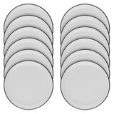 Artikelbild 1 für ID Fine Teller Modest Black Lona grau Ø 15,0 cm, 12 St., Artikelnummer 633869