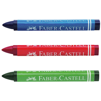 Artikelbild 2 für FABER-CASTELL Triangular Wachsmalstifte farbsortiert, 24 St., Artikelnummer 252183