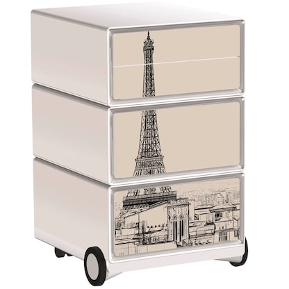 Artikelbild für PAPERFLOW easyBox Business Rollcontainer weiß, bunt 62125 4 Auszüge 39,0 x 43,6 x 64,2 cm, Artikelnummer 215289