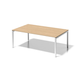Artikelbild 1 für BISLEY Konferenztisch Cito ahorn, verkehrsweiß rechteckig, 4-Fuß-Gestell weiß, 200,0 x 120,0 x 65,0 - 85,0 cm, Artikelnummer 257480
