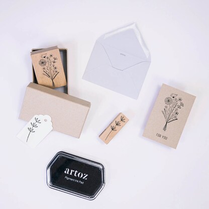 Artikelbild 2 für artoz Stempelkissen Pigment Ink Pad schwarz 9,0 x 6,0 cm, 1 St., Artikelnummer 129108