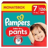 Artikelbild 1 für Pampers® Windeln Monatsbox baby-dry™ pants Gr. 7 (17+ kg) für Kids und Teens, 126 St., Artikelnummer 179159