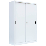 Artikelbild 1 für LÜLLMANN Schiebetürenschrank, 550167 signalweiß 4 Fachböden 120,0 x 45,0 x 195,0 cm, Artikelnummer 183174