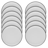 Artikelbild 1 für ID Fine Teller Modest Black Lona grau Ø 25,0 cm, 12 St., Artikelnummer 634069