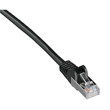 Artikelbild 1 für goobay RJ-45 Netzwerkkabel 5,0 m schwarz bis zu 1,00 Gbit/Sek. bis zu 100 MHz, 1 St., Artikelnummer 152314