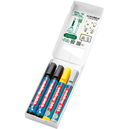 Artikelbild 2 für edding 385/380/383 Flipchart-Marker farbsortiert 1,0 - 5,0 mm, 4 St., Artikelnummer 530521