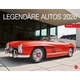Artikelbild 1 für Heye Monats-Wandkalender LEGENDÄRE AUTOS 2026, 1 St., Artikelnummer 551196