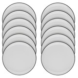 Artikelbild 1 für ID Fine Teller Modest Black Lona grau Ø 21,0 cm, 12 St., Artikelnummer 634099