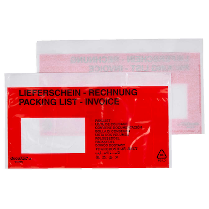 Artikelbild für office discount Lieferscheintaschen Kunststoff DIN lang 250 St., Artikelnummer 624726