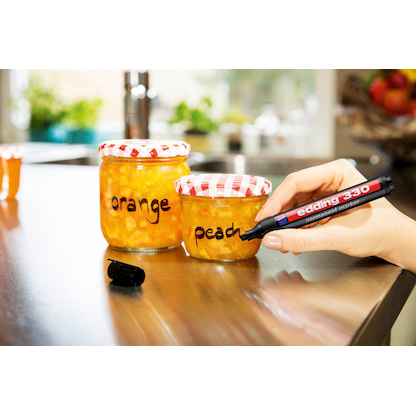 Artikelbild 11 für edding 330 Permanentmarker schwarz 1,0 - 5,0 mm, 10 St., Artikelnummer 420109