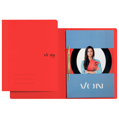 Artikelbild 4 für VON LEITZ Schnellhefter Karton farbsortiert DIN A4, 5 St., Artikelnummer 636029