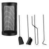 Artikelbild 1 für relaxdays Kaminbesteck schwarz, 1 Set, Artikelnummer 352023