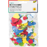 Artikelbild 1 für folia Moosgummi Stanzteile sortiert mehrfarbig, Artikelnummer 479442