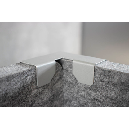 Artikelbild 6 für HAMMERBACHER Tischtrennwand Grundset VARS2/5, grau 73,5 x 50,0 cm, 2 St., Artikelnummer 659906