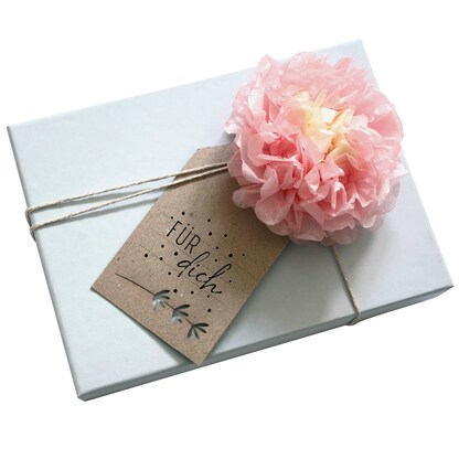 Artikelbild 4 für artoz Geschenkanhänger weiß aus Kraftpapier mit Blumenstanzung, 6 St., Artikelnummer 129118