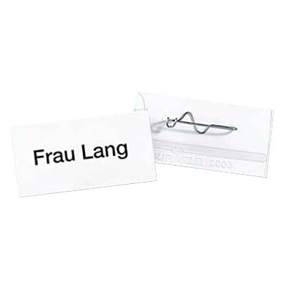 Artikelbild für DURABLE Namensschilder mit Nadel 9,0 x 5,4 cm, 10 St., Artikelnummer 490474
