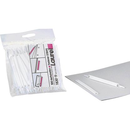 Artikelbild für Laurel Heftstreifen EASY CLIP Abheftstreifen weiß Kunststoff, 100 St., Artikelnummer 462834